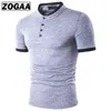 Herenpolo's ZOGAA Poloshirt voor heren Katoenen overhemd met korte mouwen Vrijetijdsoverhemden Zomer Ademend Effen Herenpoloshirt Grote maten S3XL 230715