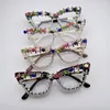 Zonnebril 2023 Diamant Dames Merk Designer Feest Bril Strass Seizoen Koele Brillen Lunette De Soleil Femme