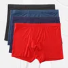 Underpants Men Modal Cotton Seamless Boxers Solid Invisible Daily Panties Breathable Plus Size Underwear U-pouch Bulge Enhancing Shorts