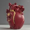 Vases Heart Vase Desktop Centerpiece Shape Resin Flowerpot Unique Dried Flower Container Home Decoration