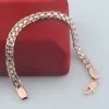 Conjuntos de joias de casamento FJ 5 mm feminino 585 branco rosa ouro cor trança trançado conjunto de colar 230717