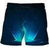 Shorts masculino 2023 AI Technology Cool Series Impressão 3D para homens Verão Calças de praia de secagem rápida Calças curtas esportivas casuais Roupas masculinas