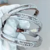 Bangle Custom Name Bracelet With 5a Zircon Removable Letter Bangle Women DIY Custom Jewelry 26 Alphabet Personalized Chiristmas Gifts 230716