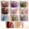 Nagelgel 11ml 24k guldfolie topprock polska lackflakies reflekterande glitter blitters bling effekt manikyr konst lack 230715