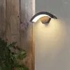 Luminária de parede LED externa à prova d'água IP65 entrada criativa jardim externo indução corpo humano