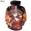 Felpe con cappuccio da uomo Felpe Classic Anime Girl Megumin Konba Cosplay Stampa 3D Uomo Donna Autunno Jogging Abbigliamento sportivo Casual Streetwear T1 230717