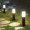 poste de jardim de aço inoxidável ao ar livre lâmpada de gramado porta paisagem cerca pilar luz villa passagem passarela postes de amarração