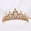 European American Bridal Baroque Crown Rhinestone Headdress Princess Wedding Hair Accessories Dress L230704