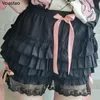 Pantaloncini da donna Dolce volant in pizzo Donna Lolita Pantaloni corti di sicurezza Gotico Y2k Cotone Mutande da principessa Ragazze Harajuku Jk Bloomers Chic 230715