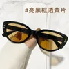 Óculos de Sol Vintage Trend Cat Eye Masculino Feminino Designer de Marca Sexy Armação Pequena Rice Unha Óculos de Sol Branco Elegante Óculos Sombras