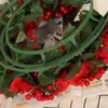 Декоративные цветы 19 дюймовые венок из красной ягоды венки камин