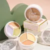 Concealer 3Color Palette Foundation Cream Full Coverage Suit for All Skin Face Makeup Cover Dark Circles Acne Pores Base 230617