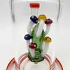 Champignons colorés Nouveau design populaire Perc Glass Bong Rig Bong en verre Bong en gros pour adulte