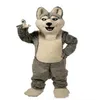 2019 Factory direct Fancy Grijze Hond Husky Hond Met De Uiterlijk Van Wolf Mascotte Kostuum Mascotte Volwassen Stripfiguur Part237Y