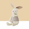 Gros 26 cm nouveau gris cacao lapin poupée jouets pour enfants adaptés pour 0-3 ans bébé court en peluche sommeil poupée bébé cadeau d'anniversaire