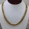 Fine Biżuteria 16 mm złota sieć kubańska miami gorąca sprzedaż Shine jasne 10K 14K Solid Gold Hurtowa łańcuch linków kubańska