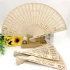 Personalized Wooden hand fan Wedding Favors and Gifts For Guest sandalwood Wedding Decoration Folding Fans j0413