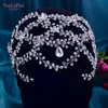 TOPQUEEN HP471 Hochzeit Strass Kopfschmuck Stirn Krone für Bräute Glänzender Kristall Festzug Kopfschmuck Schmuck Braut Stirnband L230704