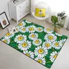 Tapis Dessin Animé Fleur Belle Peinture Tapis pour Salon Grand Tapis Noir Tapis Doux Décoration De La Maison Tapis Boho Tapis R230717