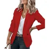Trajes de mujer 2023 primavera otoño mujer Blazers chaqueta suelta de manga larga abrigo de un solo botón Casual Tops chaquetas de traje femenino 18 colores S-5XL
