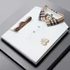 Men's Polos Brand Men Polo T Shirt Summer Casual Short Sleeve Fashion Print Tops Men''s Clothing Embroidery Khaki Polo Shirts 230715