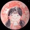 Cuencos Platos Sopa de fideos de arroz para el hogar Ollas de cerámica de dibujos animados lindos y creativos individuales
