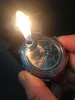 Orologio da collezione accendisigari butano fiamma senza gas accendini per sigari ricaricabili orologi con confezione regalo 2 colori possono scegliere