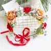 Headpieces Bridal Wedding Simulation Flower Bud Wreath Headband