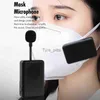 Mikrofoner Portable Voice Amplifier Mask Microphone Micro USB Voice Amplifier Booster Speaker Mic uppladdningsbar för att möta turistguide X0717