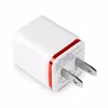 Dual Port Adapter Telefonladdare 2.1A USB Wall Charger Travel US Plug eller EU Plug för all smart telefon