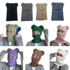 Modische Gesichtsmasken, Halsmanschette, elastische Sturmhaube, Nackenschutz, Mütze, mehrfarbige Strickmützen für Erwachsene und Kinder, halten Ohren warm, Hüte, flauschige Lieferungen für kaltes Wetter, Dropship 230717