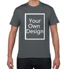 T-shirts voor heren Your OWN Design heren t-shirt Brand Picture Custom Men tshirt oversized 5XL 130kg DIY T-shirt jongens Kid's Baby's YXXS Tshirt 230715