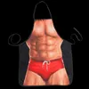 Apron Novelty Muscle Man Kitchen Cooking Grilling Apron Funny Creative Thanksgiving Christmas Gift L230620