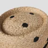 Wide Brim Hats Trend Round Dot Handmade Raffia Straw Sunhat Summer Women Vacation Beach Caps Men Designer Fedora