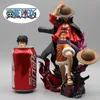 Anime Manga 25 cm One Piece Yonko Luffy Figure 4 Empereurs Gk Anime Chiffres 2 Têtes Pvc Action Figurine Statue Collection Modèle Jouets Garçon Cadeau L230717