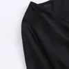 T-shirt grande taille pour femmes grande taille 4XL chemisiers noirs femmes automne manches évasées Peplum hauts col en V surdimensionné t-shirts élégant décontracté solide vêtements 230715