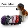 Fundas de asiento de coche para perros, 1 pieza, cascos de motocicleta, sombrero protector transpirable, cómodo, para mascotas, duro, Cosplay, gorras para montar al aire libre