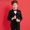 Одежда наборы мальчиков черное 007 свадебное платье детское формальное пиджак набор одежды джентльмены детского выпускного хора