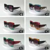 الرجال والنساء نظارة شمسية مربعة ملونة في الهواء الطلق أزياء إطار كبير نظارات مصممة فاخرة UV400