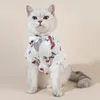 Cat Costumes Fashionable Pet Shirt Breathable Washable Dog Set With Bow-knot Button Closure Super Soft For Summer