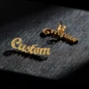 Stud Personalized Custom Name Earring For Women Stainless Steel en Customize Cursive Letter Stud Earrings Pendientes 2022 J230717