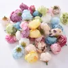 50 pcs/lot accessoires de fleurs de fête 5 cm tête de pivoine fleurs artificielles Mini têtes de fleurs roses Bouquet de mariage Scrapbooking fête décoration de la maison 2230