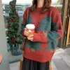 Women's Sweaters Christmas Tree Pullover Knitted Sweater "women Fashion Retro Thicker Loose Outer Wear Lazy During The Sweater" Women