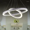 Pendant Lamps LED Light 80 60cm Acrylic Lights Sitting Room Bedroom Conference Dining-room Circle 110-220V Lighting