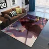 Alfombras Alfombras Demon Slayer Moda 3D Art Print Floor Mat Sala de estar Alfombra Anime Papel para adultos Alfombra grande Área interior Franela suave Pla