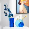 Obiekty dekoracyjne kolorowe akrylowe wazon minimalistyczny art. Dekoracje domu salon aranżacja kwiatowa nordycka ozdobna dekoracja biurowa dekoracja 230717