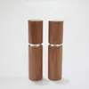 収納ボトル4G 10pcs/lot Eco Friendly Top Grade Gold Silver Twist Up Bamboo Lipstick Tube Lip Diy空のハイエンドスティックコンテナ