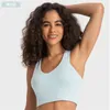 Lu Woman's Yoga Sports Bra Bodybuilding All Match Casual Gym Push Up Bras High Quality Crop Tops Inomhus utomhusträningskläder