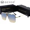 Occhiali da sole OCYCO Fashion Metal Punk Splicing Gradient Uomo Occhiali da sole Donna Occhiali da sole Oculos Feminino Lentes Gafas De Sol UV400