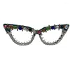 Zonnebril 2023 Diamant Dames Merk Designer Feest Bril Strass Seizoen Koele Brillen Lunette De Soleil Femme